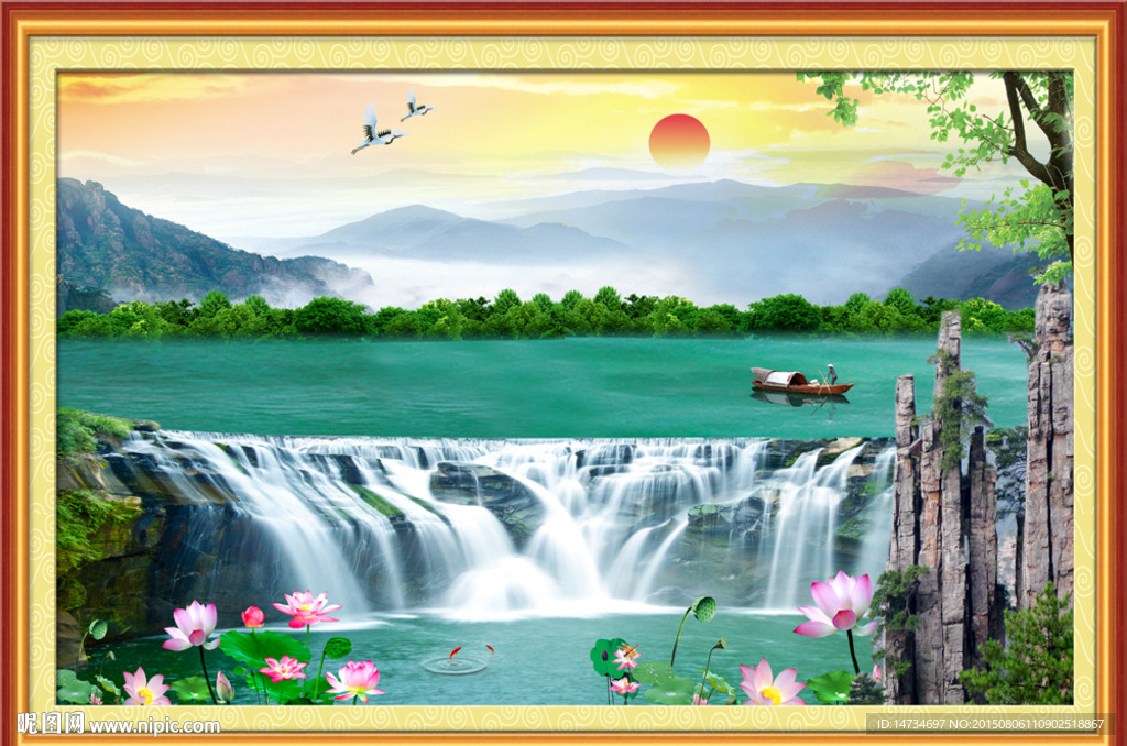 山水画 山水风景