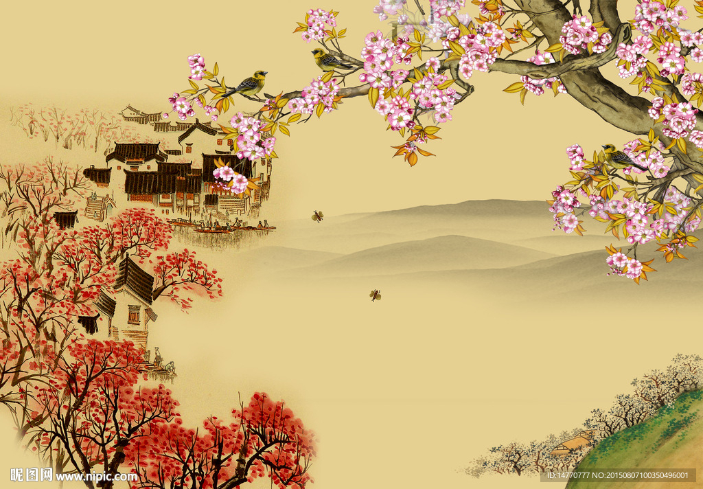 国画花鸟图