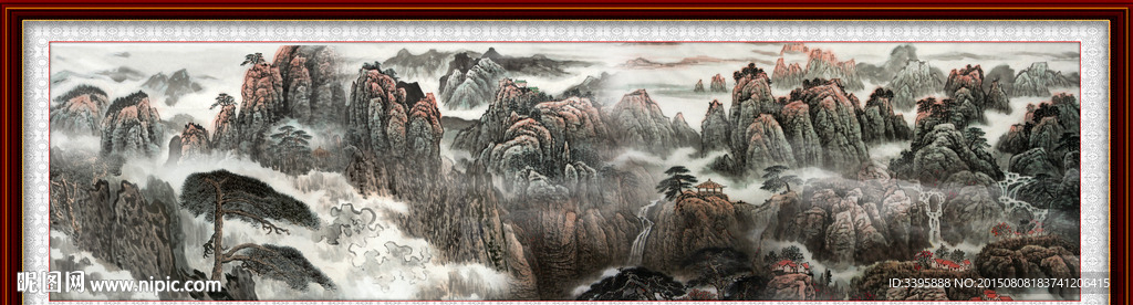 江山如画 巨幅山水画