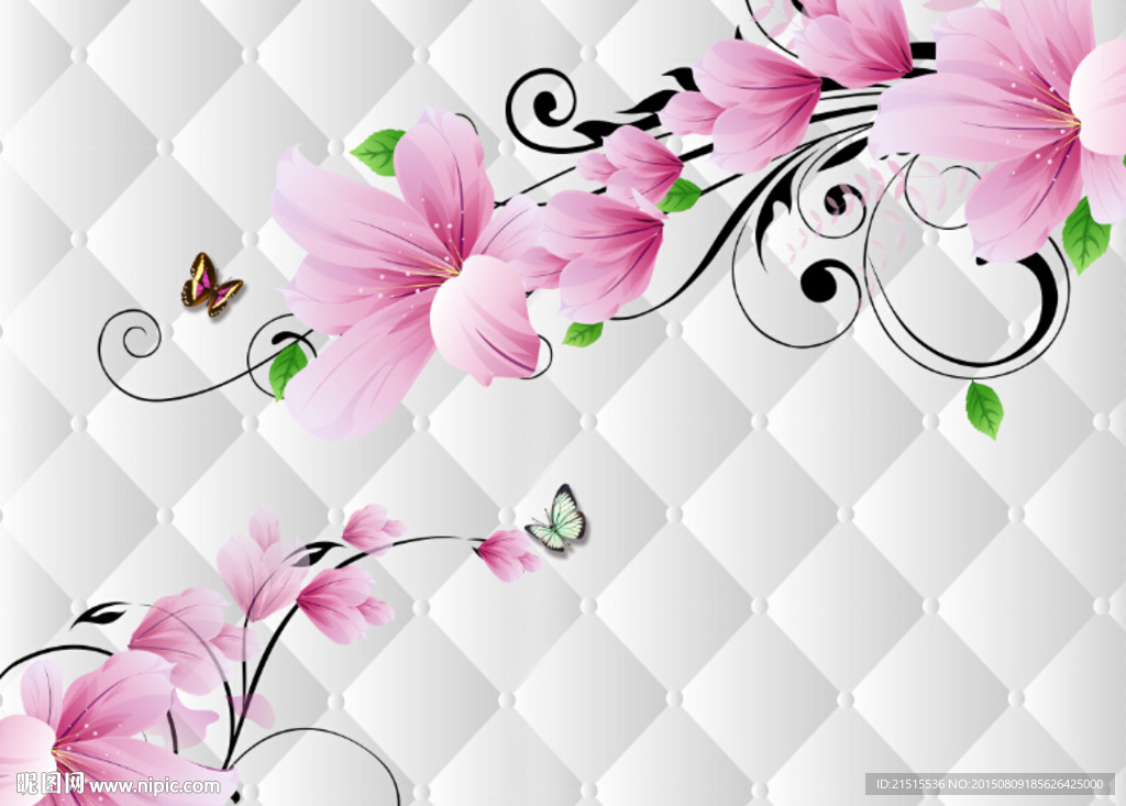 3D百合花