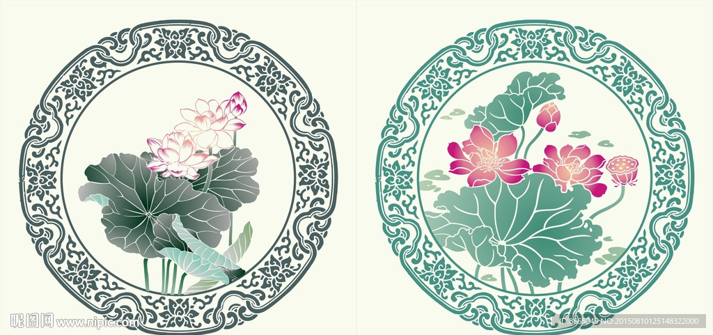 青花瓷荷花