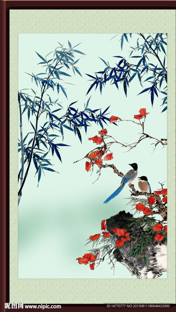 花鸟装饰画 竹子
