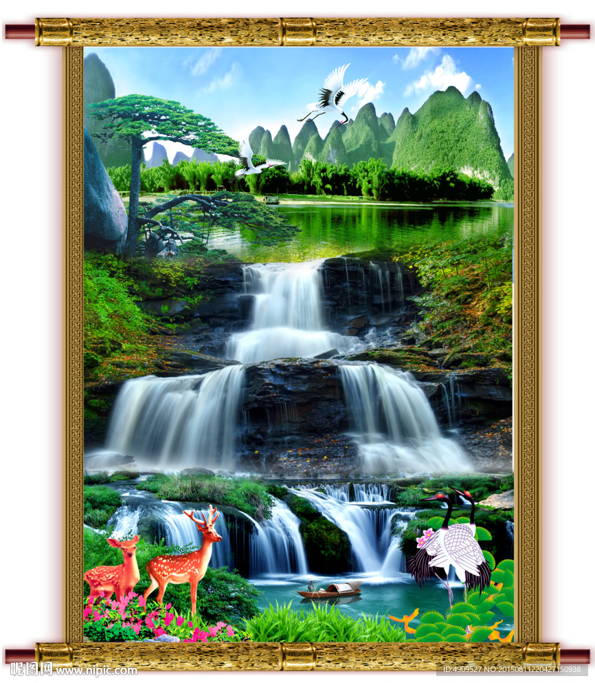 山水画 山水风景