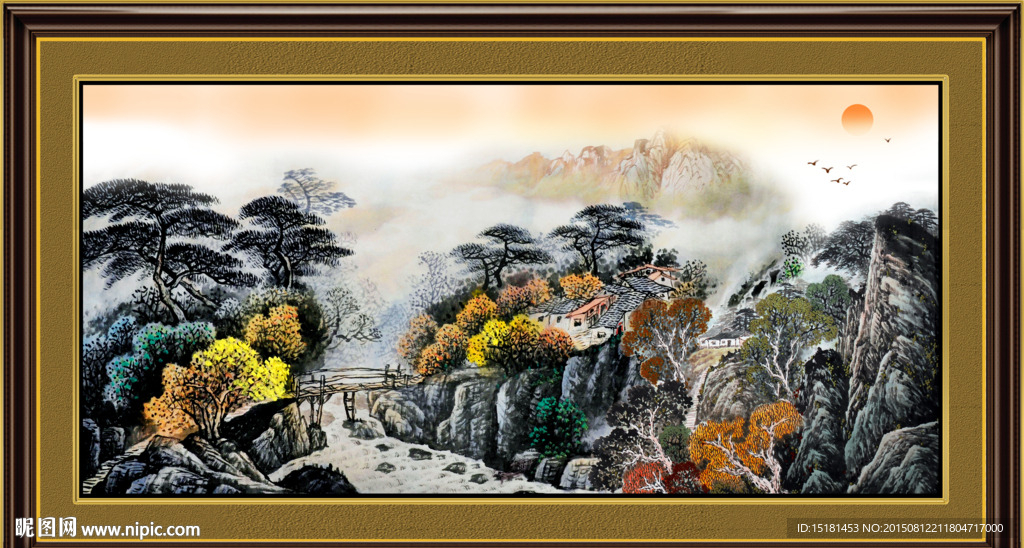 巨幅山水国画