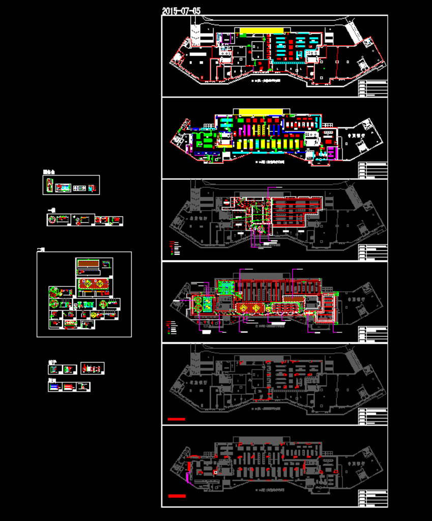 全套超市平面图 超市施工图
