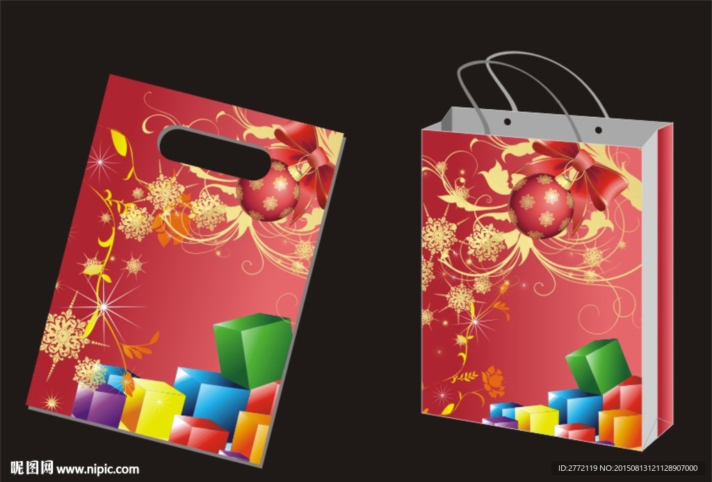 大红喜庆 礼品袋