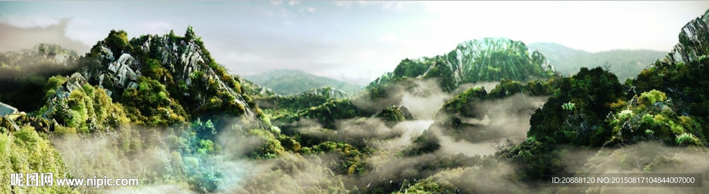 山脉动画场景