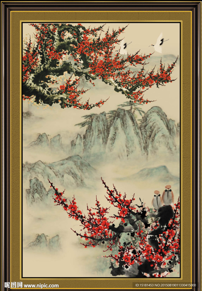 梅花国画