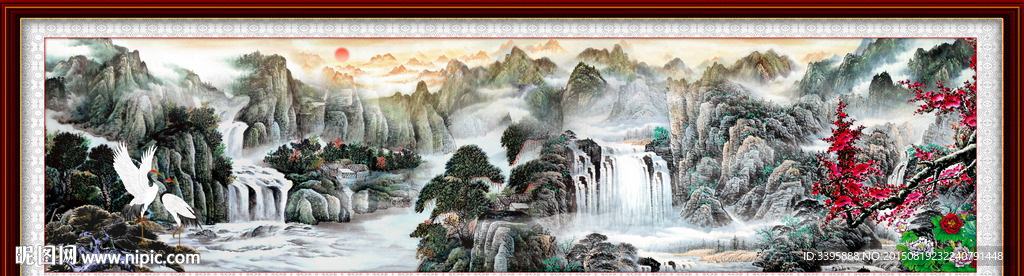 水墨画 国画山水