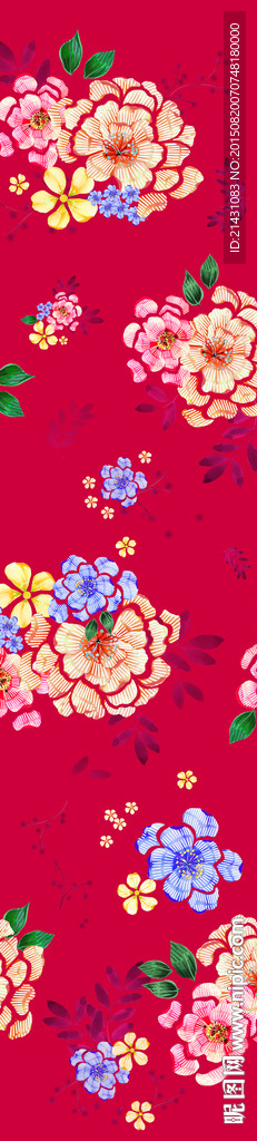 家纺花型 面料数码印花