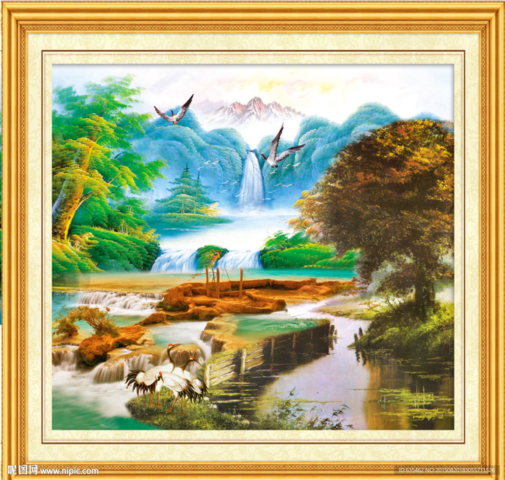 山水画 山水风景