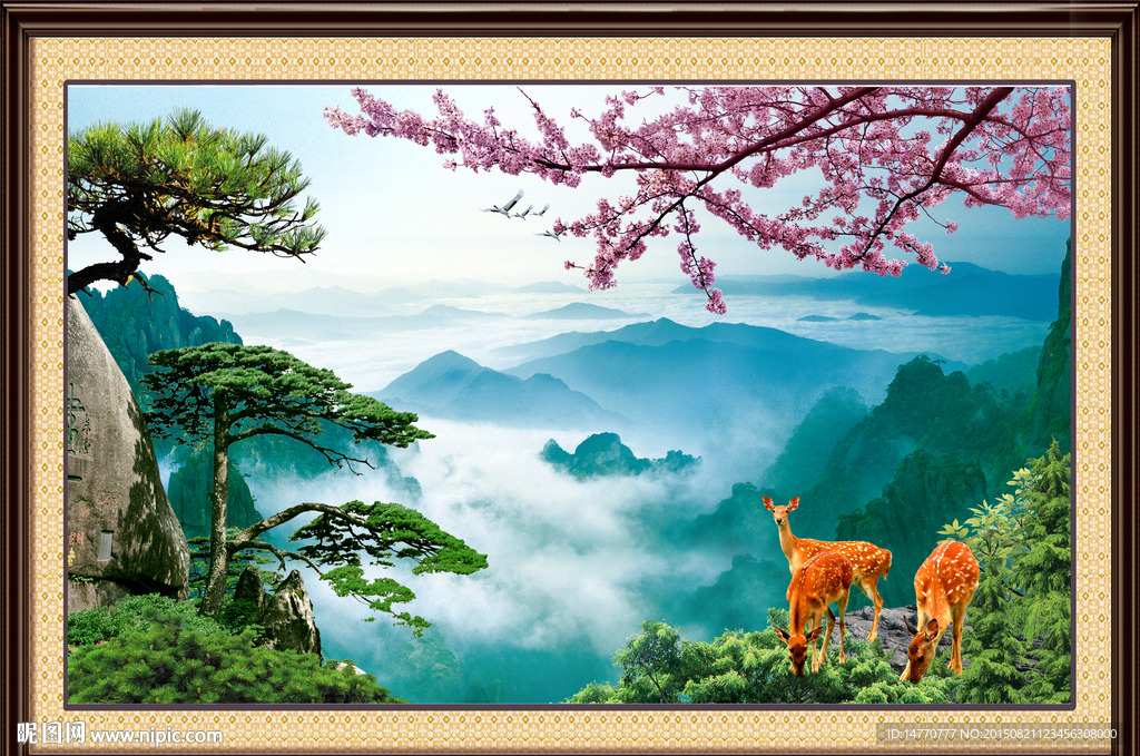 风景迎客松