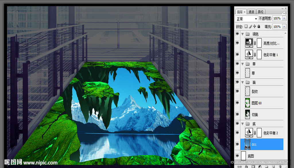 3D地画 3D展 4s店立体画