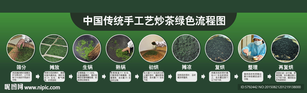信阳毛尖传统手工炒茶流程图片