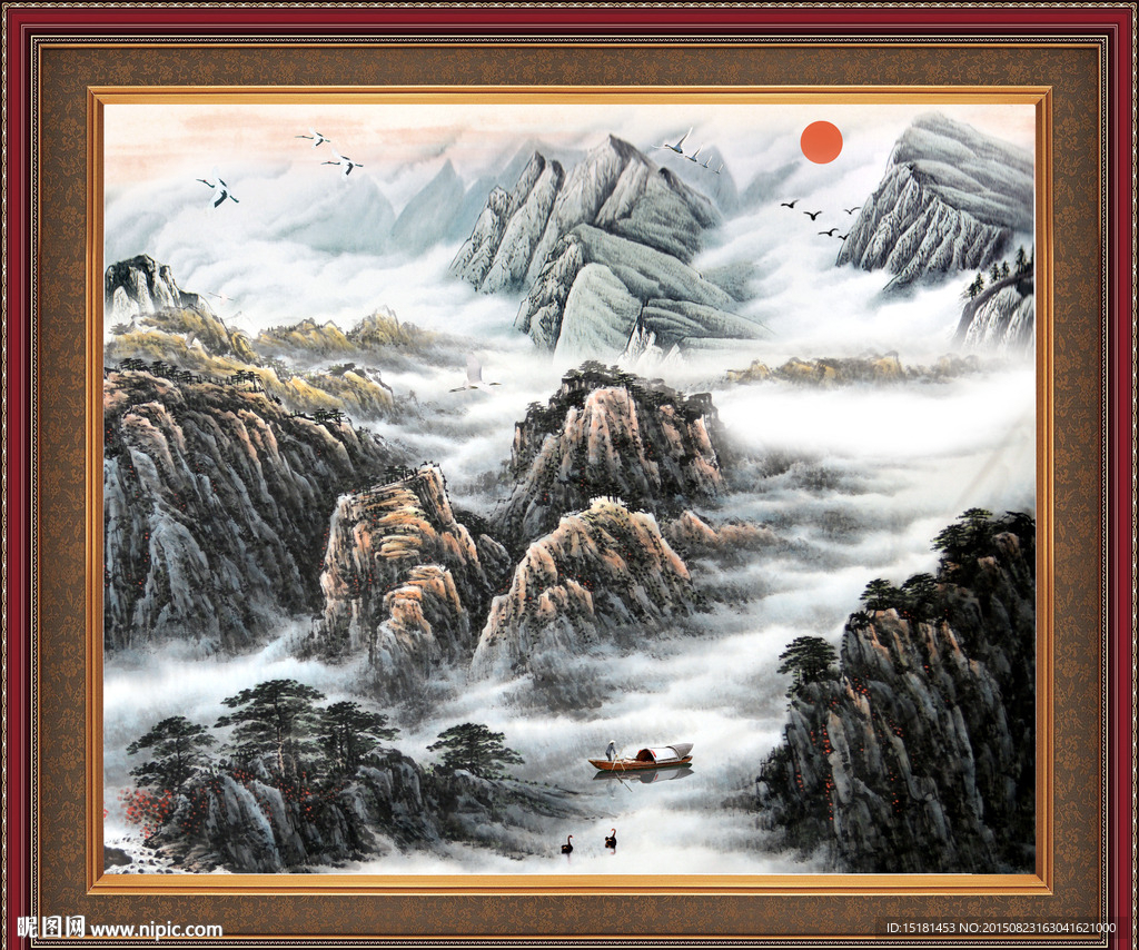 巨幅山水画