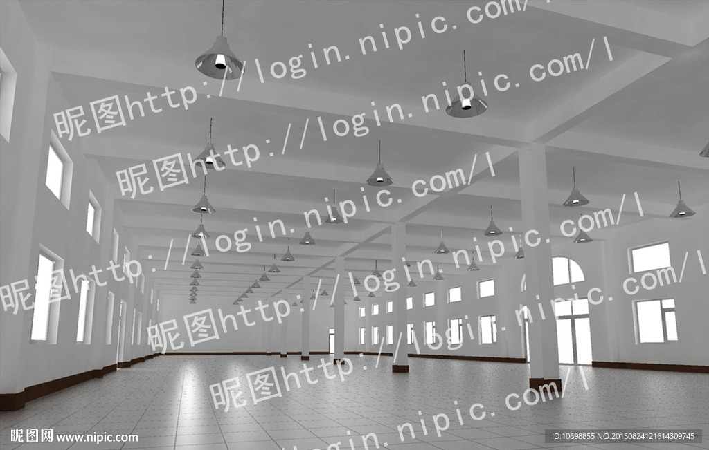 车间礼堂食堂效果图