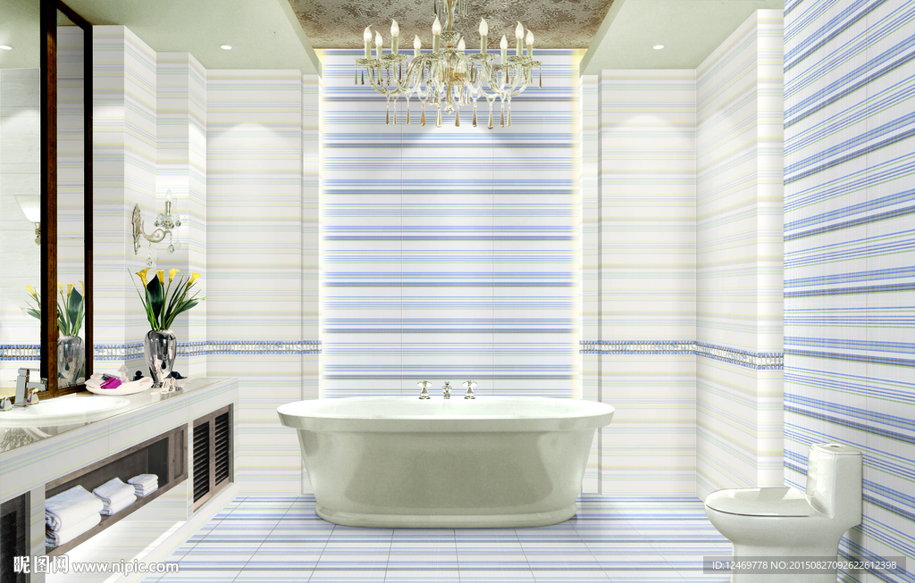 浴室 陶瓷 瓷砖 效果图