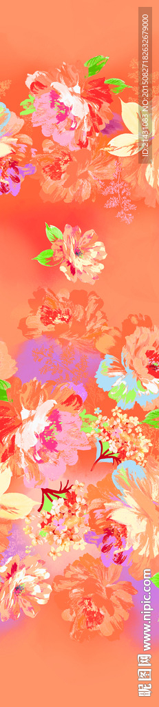 家纺花型  面料数码印花