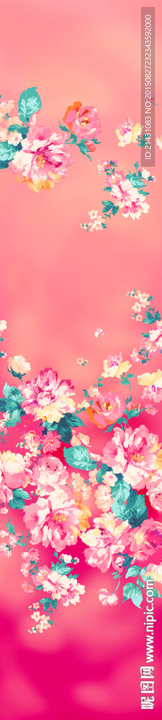 家纺花型  面料数码印花