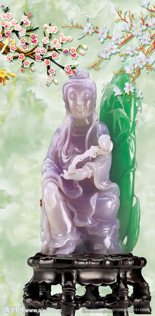 玉雕背景墙 玄关