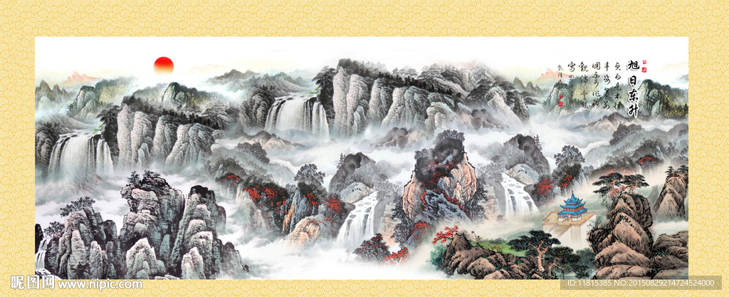 巨幅山水画