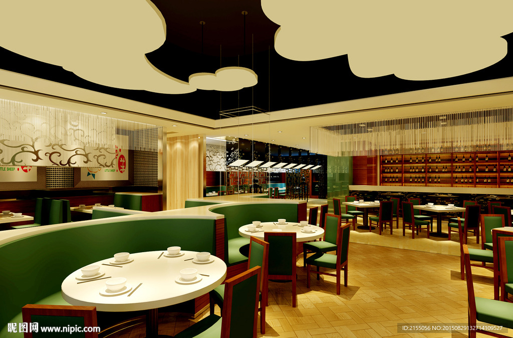 主题餐厅室内效果图3d模型