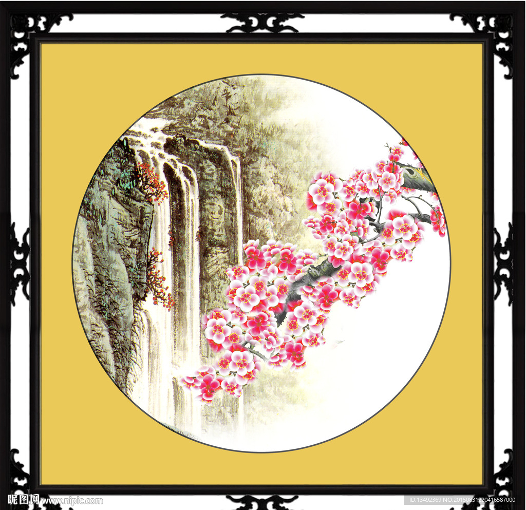 国画荷花