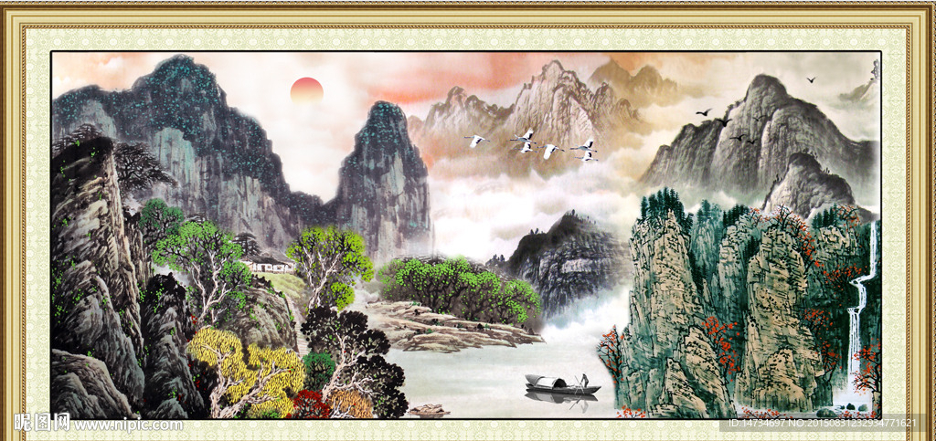 山水画 山水风景