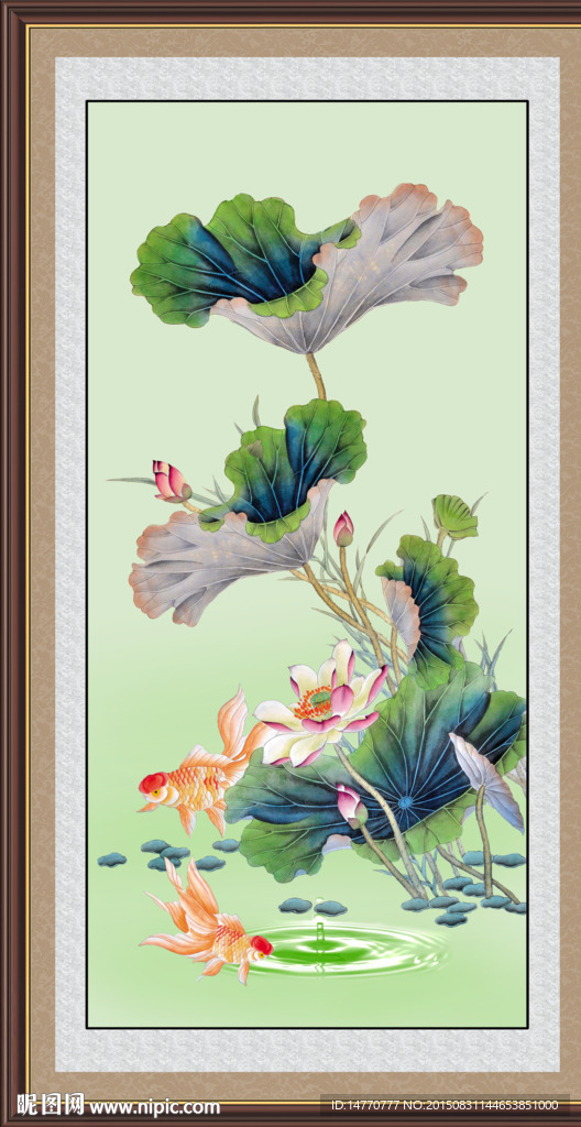 荷花装饰画