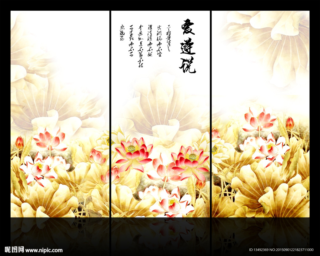 国画荷花