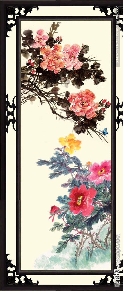 花开富贵 牡丹国画