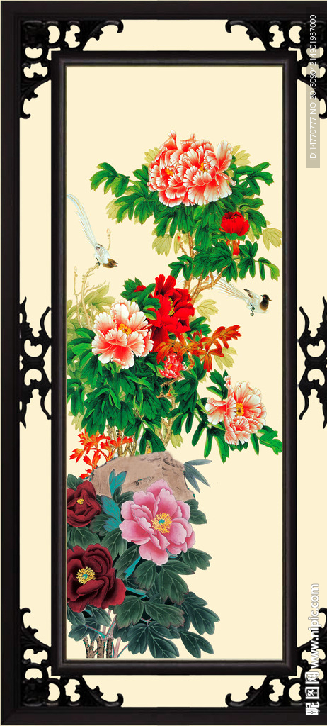 牡丹 装饰画