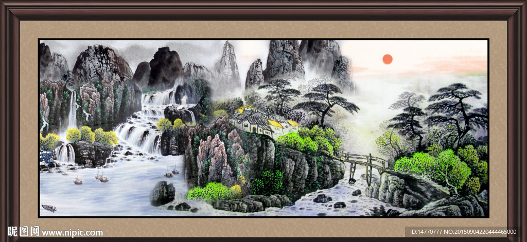巨幅山水画