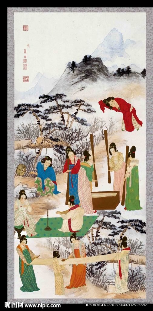捣练图