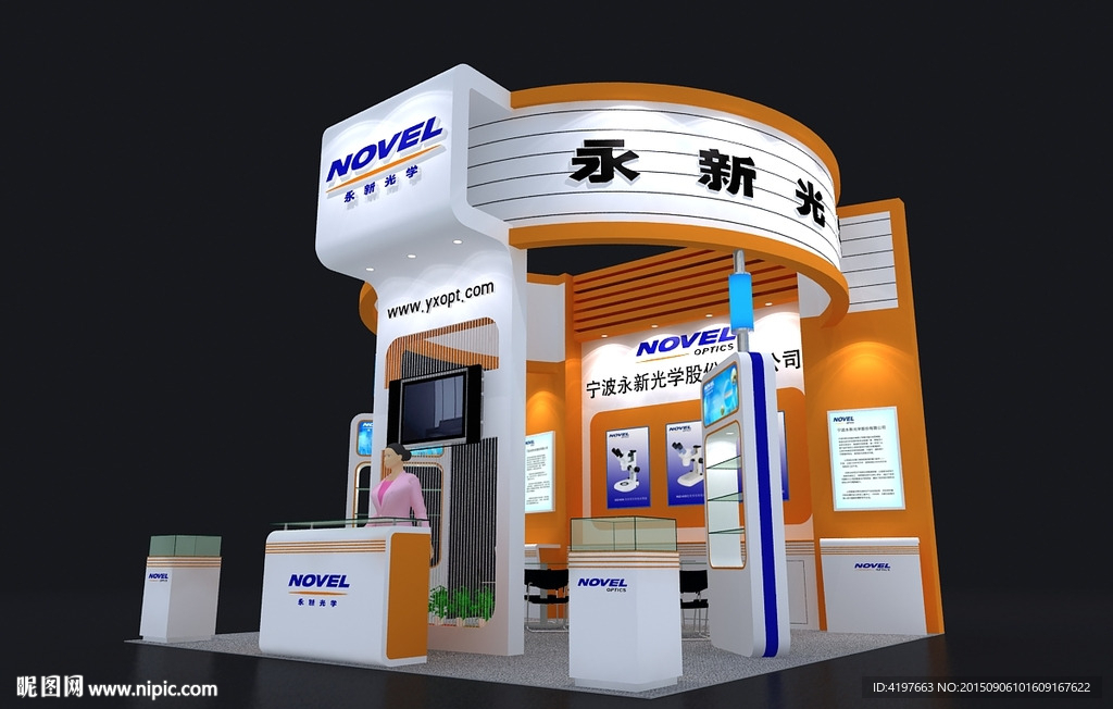 36平米展台模型