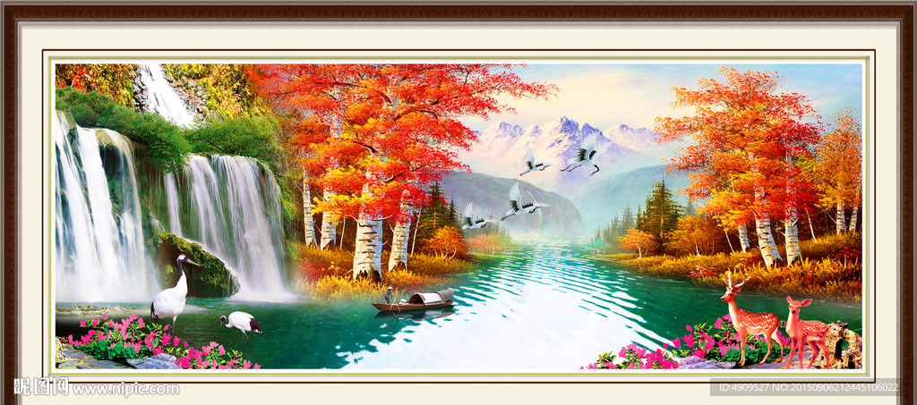 山水画 山水风景