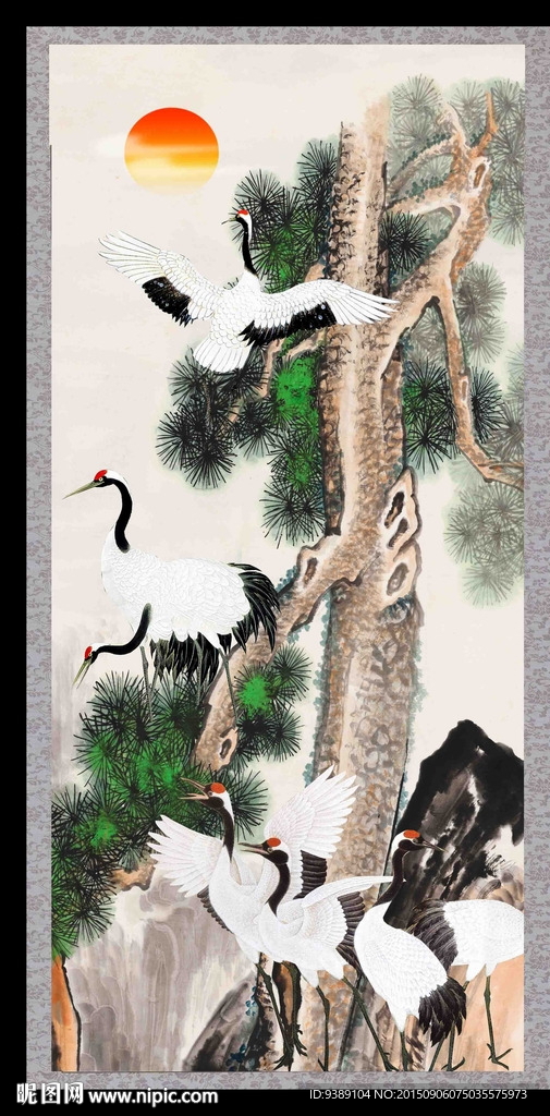 仙鹤图