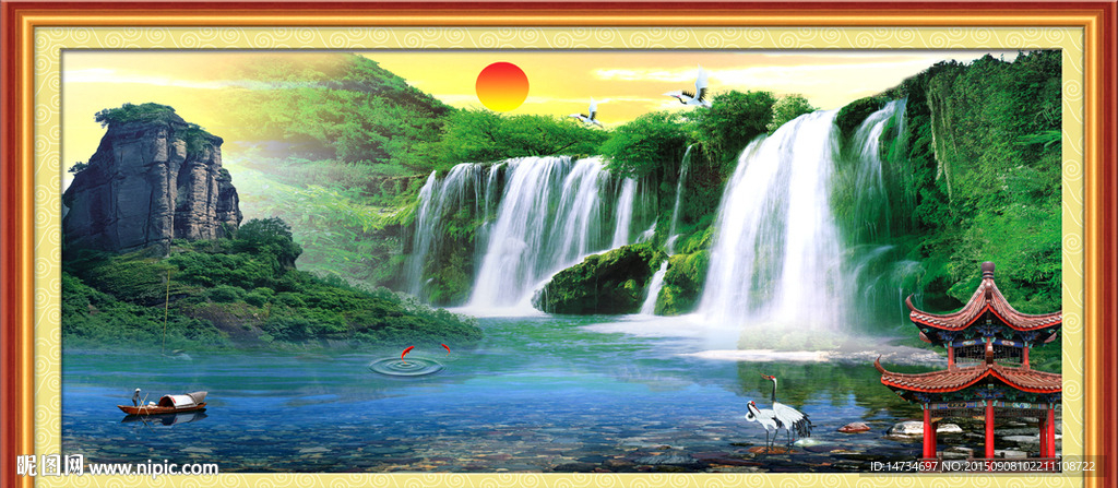 客厅山水画
