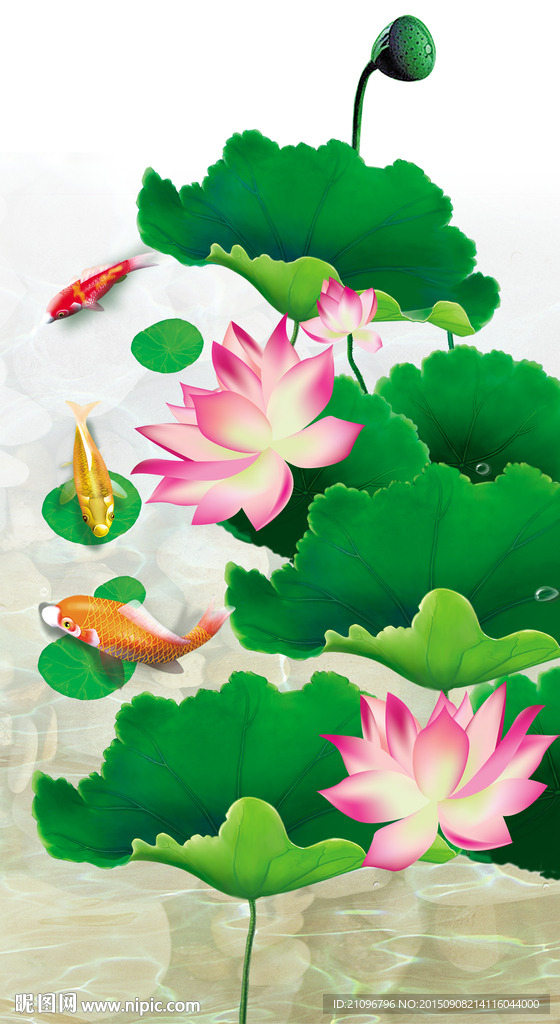 中国风 荷花玄关