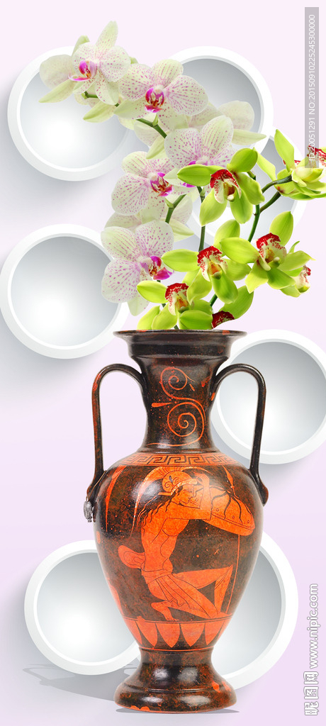 花瓶玄关背景墙