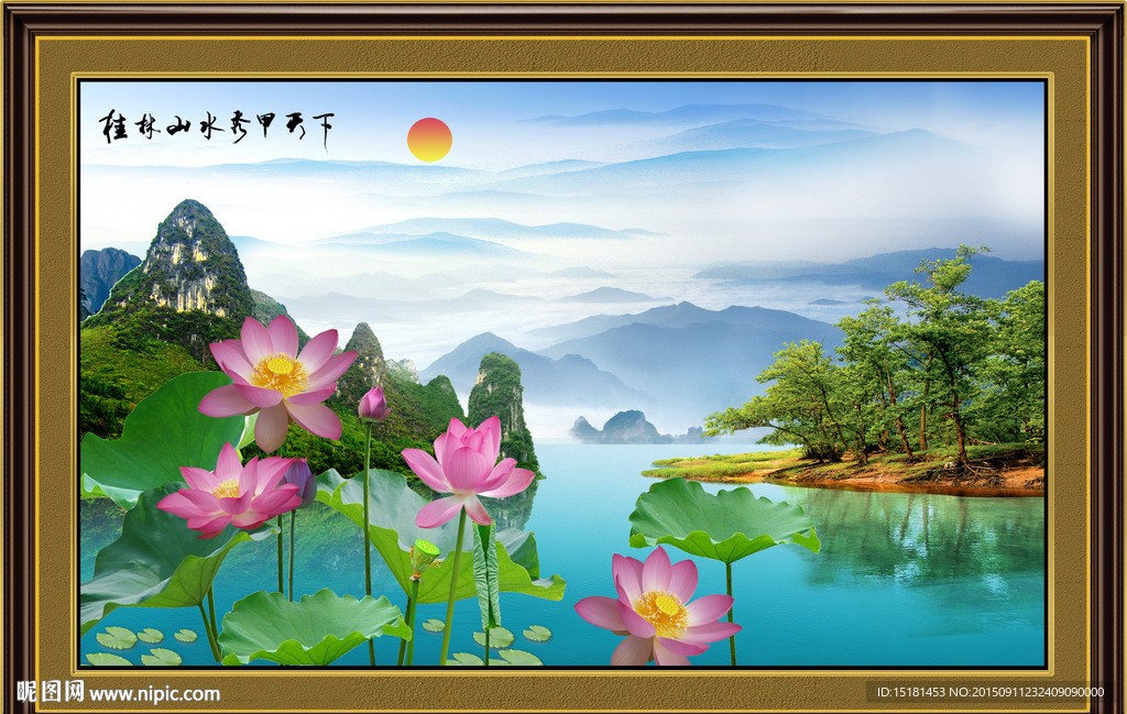 风景荷花