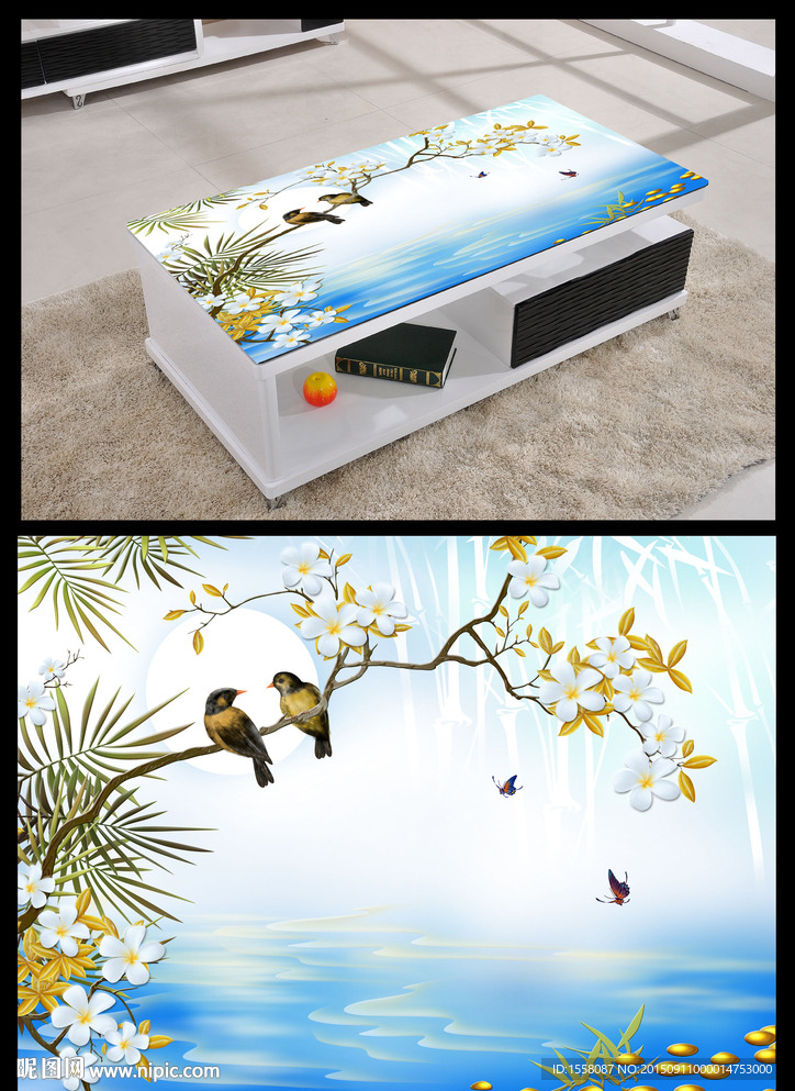 3D立体大海风景桌面背景