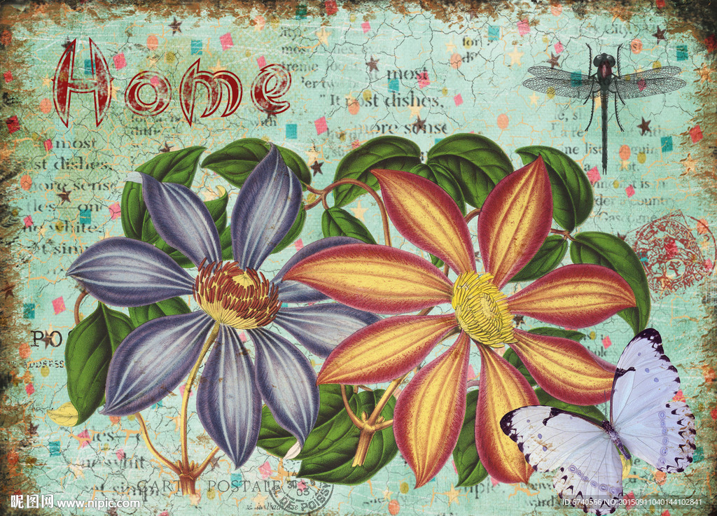 无框画 欧美风格 工艺品贴纸