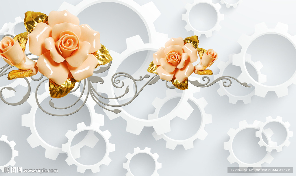 3d背景墙 时尚壁画