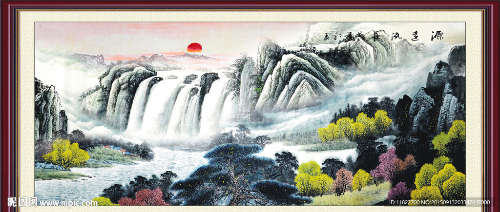 山水画 山水风景