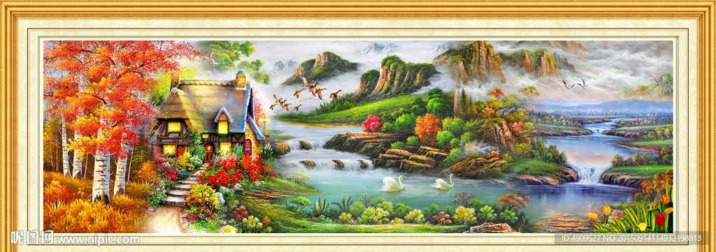 山水画 山水风景