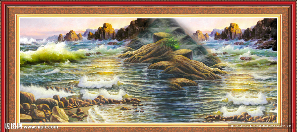 油画山水