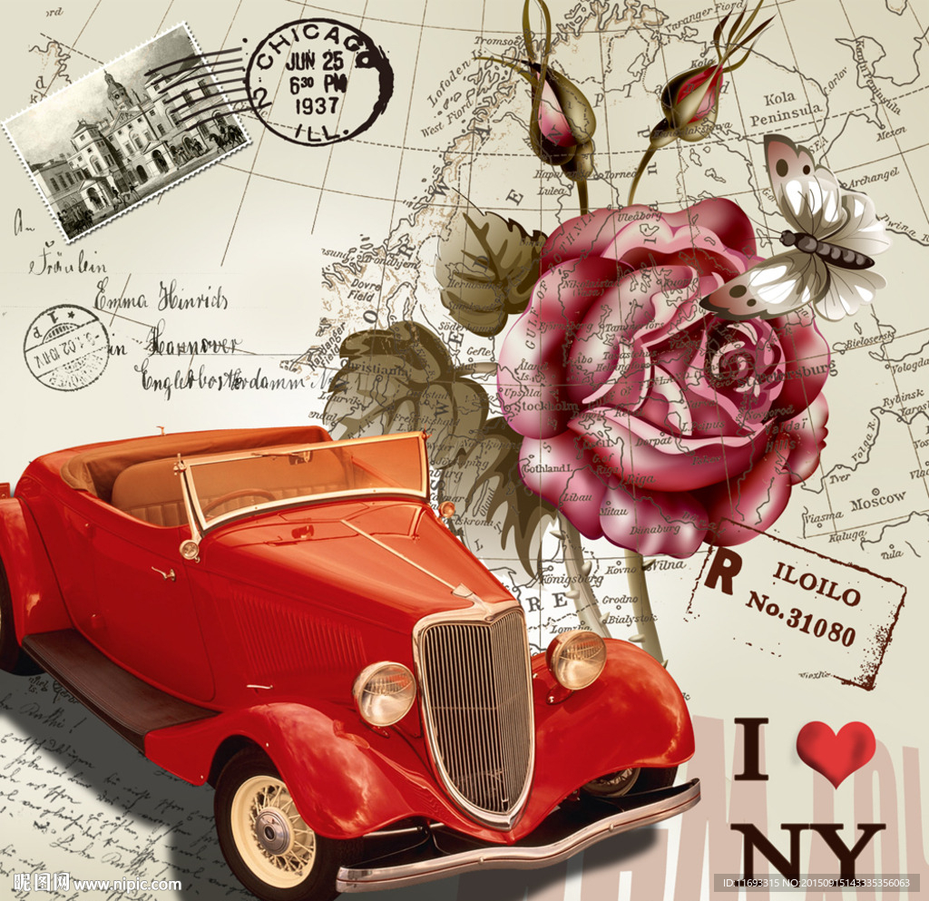 欧美油画 复古装饰画