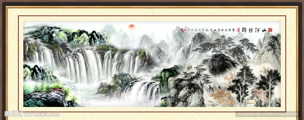 巨幅山水画