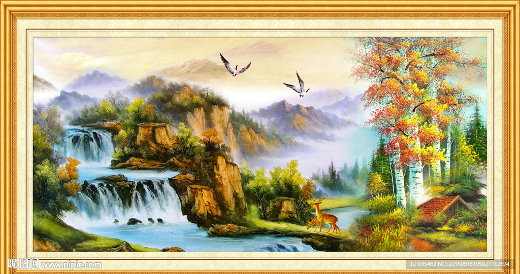 山水油画